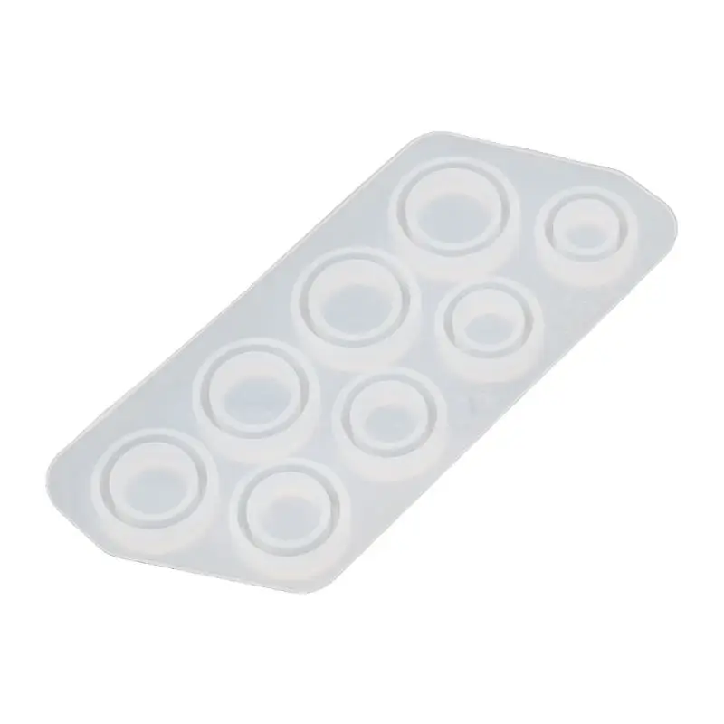 

8Pcs Assorted Sizes Ring Silicone Mold Jewelry Resin Casting Mold US Size 5-12 Epoxy Resin