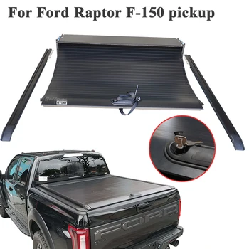 For Ford F150 F-150 pickup 5.5ft 2010-2020 Truck Bed Aluminum Retractable Roll Up Low Profile Tonneau Cover
