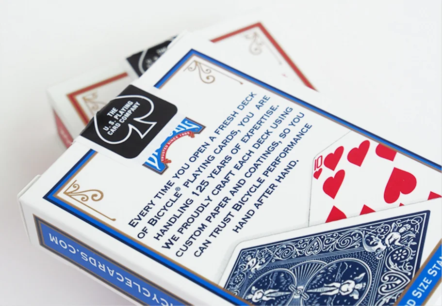 Карточная игра для велосипеда стандартный индекс красная/синяя колода 808