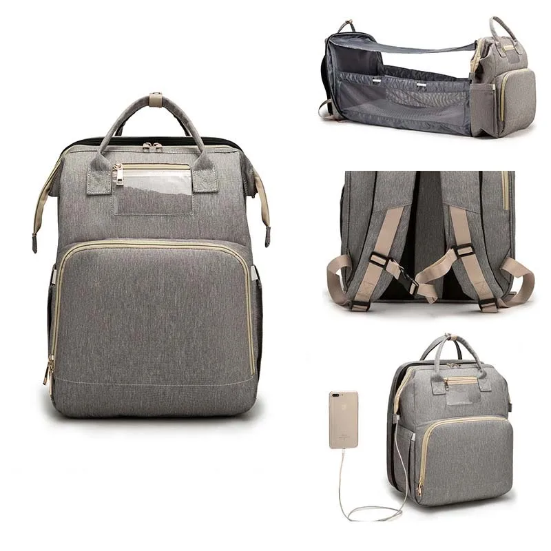 Online Mochila GRANDE Multifuncional Para Bebé, Portátil, Plegable, Para Viaje, Cambiador De Pañales De Cuna, Esterilla Para Viajes Al Aire Libre