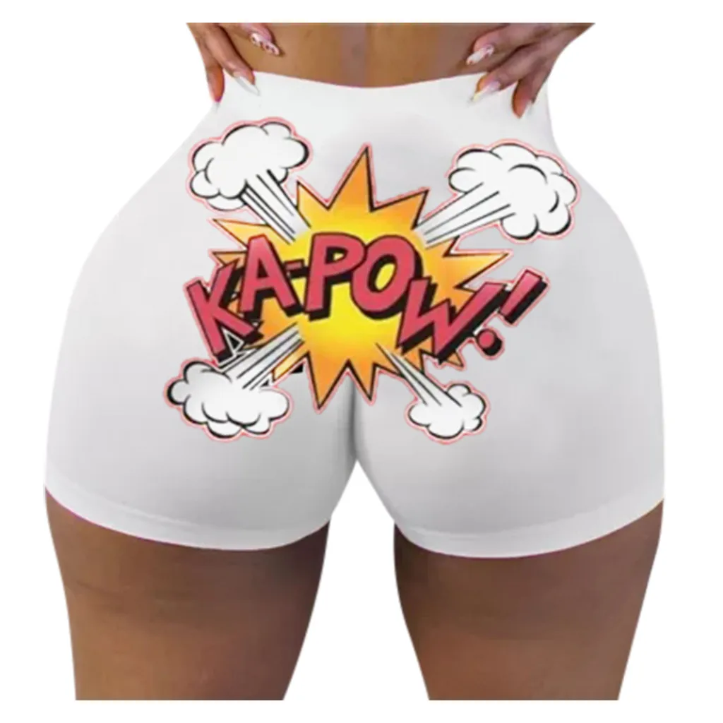 Шорты женские с завышенной талией пикантные облегающие короткие штаны пляжные