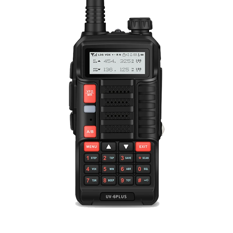 Baofeng UV 6Plus Nova иди и болтай Walkie Talkie “иди большой дальности для переносного приемо