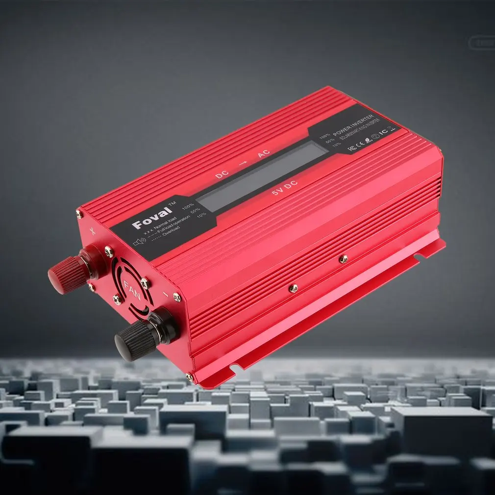 

2000W Мощность преобразователь постоянного тока 12V дo AC 100-240V автомобильный Зарядное устройство с 4.2A 2 Порты USB автомобиля Мощность адаптер