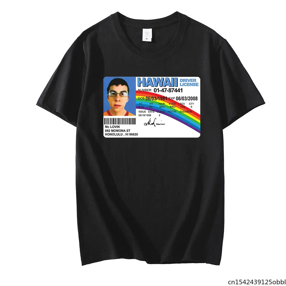 

2021Fashion Mclovin Printed Couple New Style T- Shirts Short Sleeves Clothing Oversize Unisex Tees Daily Summer Trip Streetwears