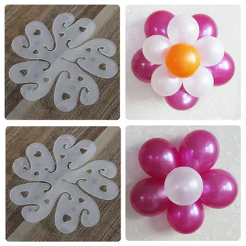 

10 / 20pcs balloon shape seal clip balloon stick plum blossom tie latex balloon seal clip wedding party decoration