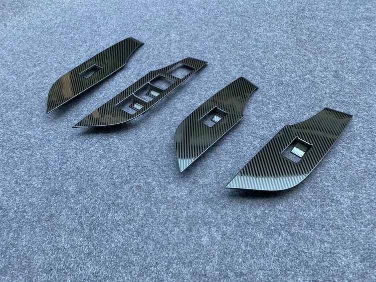 Для TOYOTA Rav4 (XA50) 2019 2020 углеродное волокно Стиль Дверь Окно подлокотник Крышка