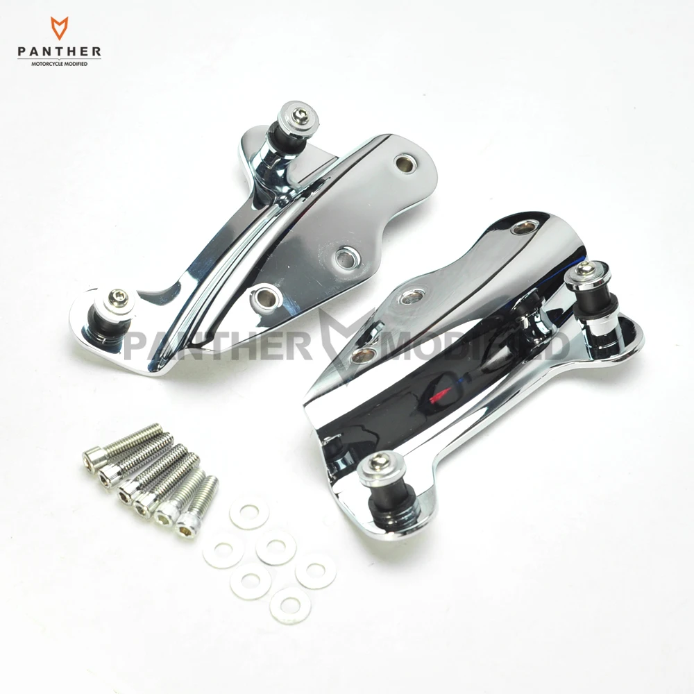 1 пара комплект из 4-х точечных хромовых деталей для мотоцикла чехол Harley Road King FLHR