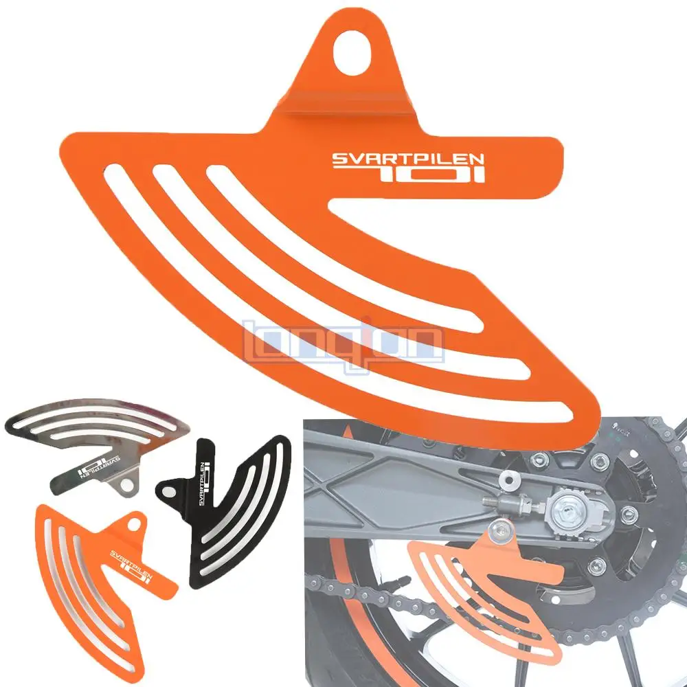 

FOR HUSQVARNA SVARTPILEN701 2019 Motorcycle Stainless Steel Chain Cover Protection Toe Chain Guards RC125 200 390 SVARTPILEN 701