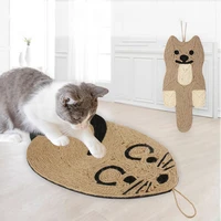 1pcs cat scratcher board protecting furniture claws care bed mats nature color mousecat pet toys sisaleva scratching post mat
