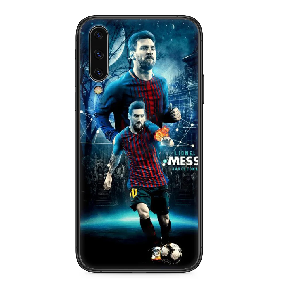 

Football superstar messi Phone case For Samsung Galaxy A 5 10 20 3 30 40 50 51 7 70 71 E S 4G 16 17 18 black Etui silicone