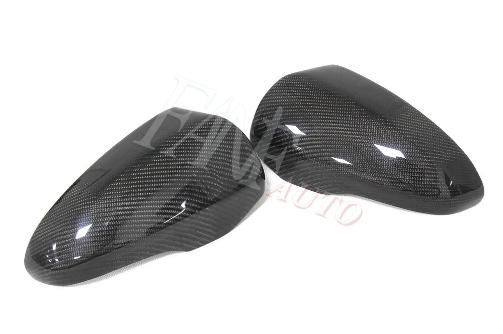 Чехол для бокового зеркала заднего вида из натурального углеродного волокна BMW F10