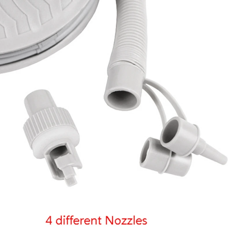 Открытый ножной воздушный насос для шин дефляции со шлангом и адаптером клапана