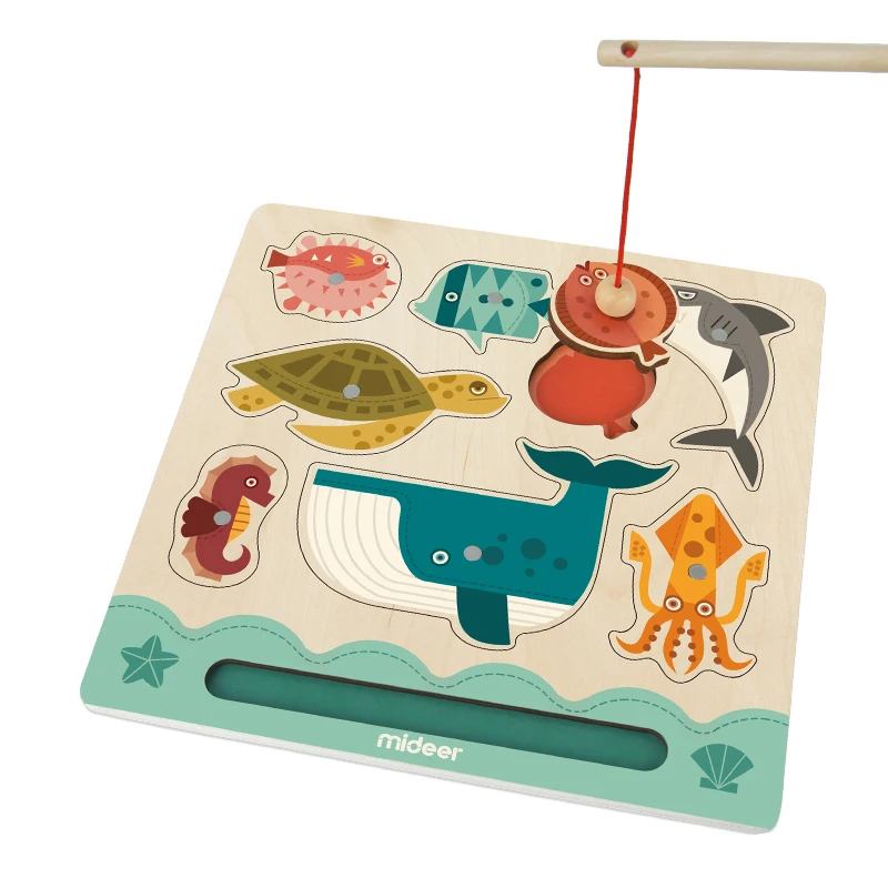 

Baby OutDoor Toys Set Fishing Magnetic Force Puzzle 2Y+ Blocks Education Kids Interactive Board Game