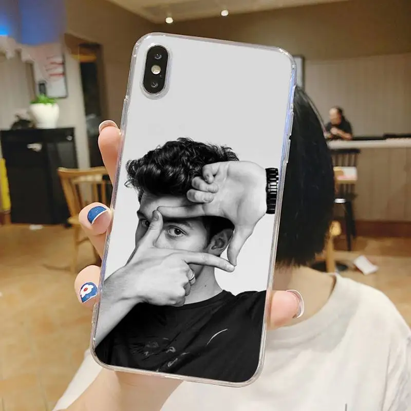 

shawn mendes Canadian male singer Phone Case Transparent for iPhone 6 7 8 11 12 s mini pro X XS XR MAX Plus