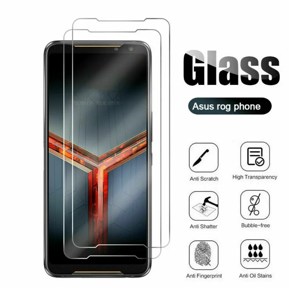 

UGI 5-1PCS For ASUS Phone 1 2 3 Rog Tempered Glass For ASUS Rog ZS660KL ZS660KL ZS661KS Screen Protector Protective Front Film