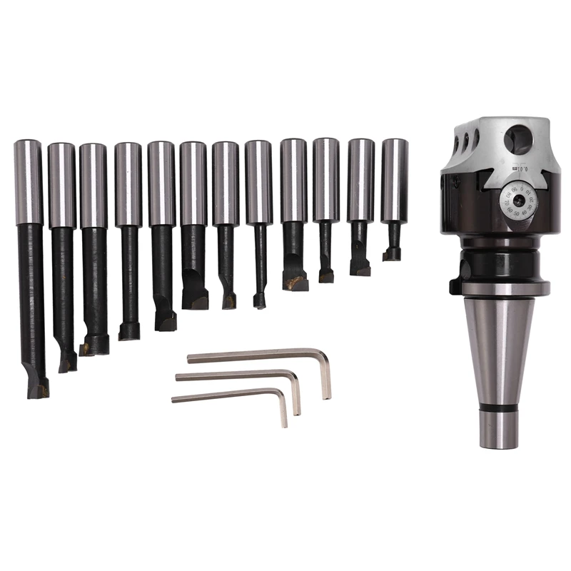 NT40/ISO40 конус F1 18 75 мм расточные головки с хвостовик и 12 шт. стержни