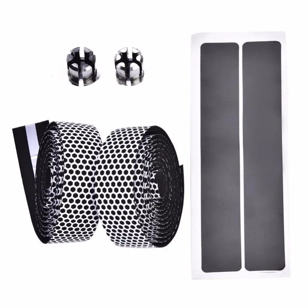 White Bike Bar Tape TWTOPSE силиконовая лента для руля велосипеда противоскользящая Противоударная велосипедная шоссейная велосипедная гоночная велосипедная лента аксессуары для руля - Цвет: White Bike Bar Tape
