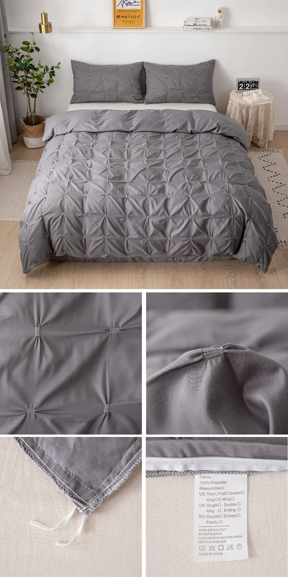 Twin Size Bedding Bed Linen Euro Set Plain Color Square Duvet Cover Set Queen Size Royal Palace Bed Covers luxury Black 5 Color