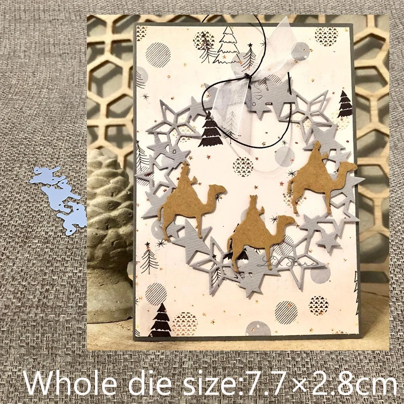 XLDesign Craft Metal Cutting Die cut dies 3pcs Shepherd camel scrapbook Album Paper Card Embossing die cuts | Дом и сад