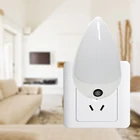 Умный светодиодный ночсветильник с автоматической регулировкой, защита для сна и глаз, настенная розетка в форме капли, вилка европейского стандарта, вращение на 90 градусов