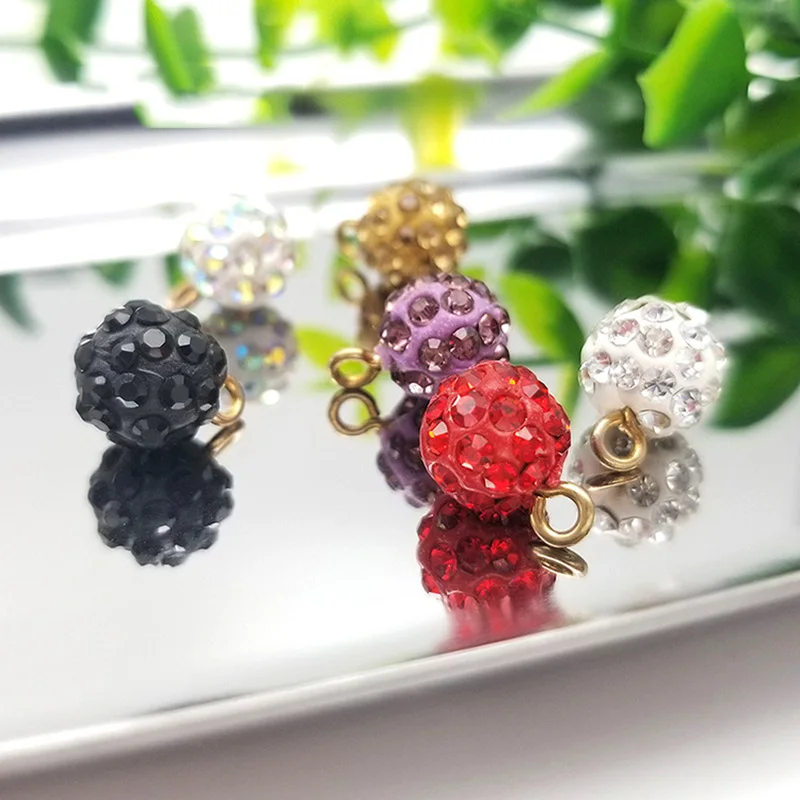 Meetee 50/100pcs 10mm Resin Pearl Rhinestone Button DIY Shirt Sweater Decorative Buckle Sewing Shank Accessories ZK818 | Дом и сад