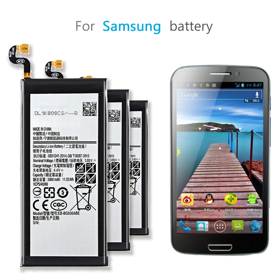 

For Samsung S5 S6 S7 Edge S8 S9 S10 S10E S20 Plus Battery For Galaxy S3 S4 mini SM G900 G900I G900F G900H G930F G950 EB-BG900BBE