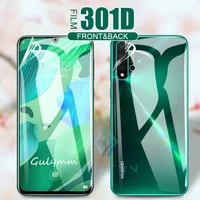 front back 301d curved edge soft hydrogel film for huawei mate 30 40 pro 20 p30 p40 lite screen protective film for honor 30