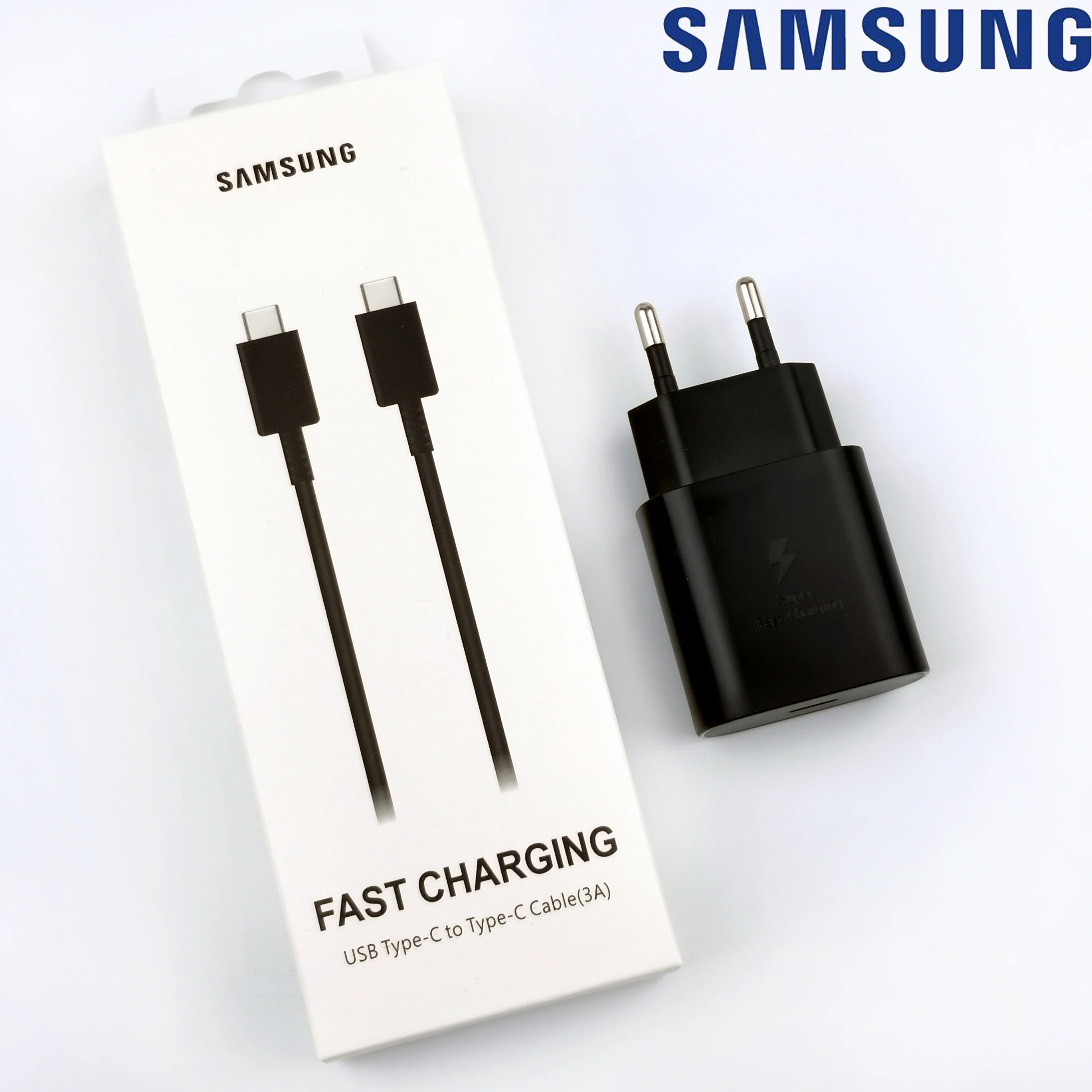 Быстрое зарядное устройство Samsung 25 Вт оригинальное S10 S10E Galaxy Note10 plus сетевой
