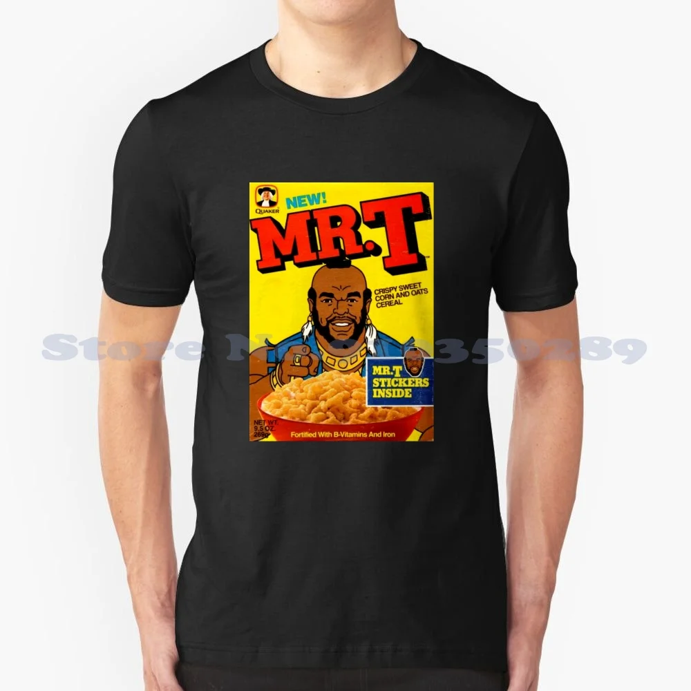 

Kid Feed Summer Funny T Shirt For Men Women Kids Cereal Mr T T 80s Retro Classic Food Bullshit Lies Cartoon