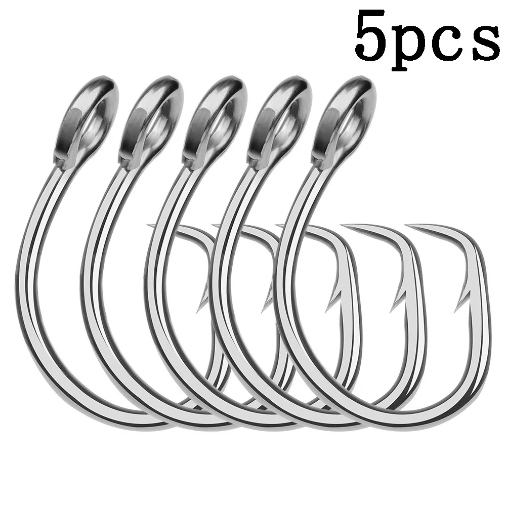 

5pc PROBEROS Saltwater Carp Fishing Hook DWH105 Circle Hook 11/0#-16/0# Stainless Steel Fishhook Anzuelos Peche Pesca