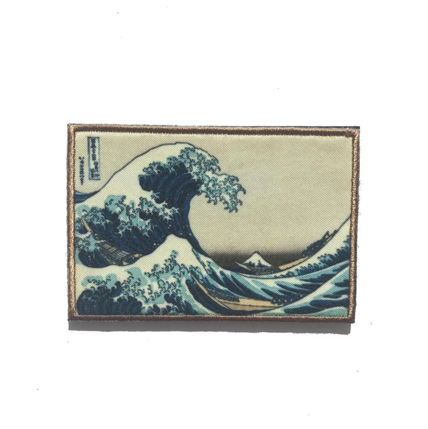 Японская нашивка Kanagawa Ukiyoshi с рисунком волн тактический значок 9*6 см|Заплатки| |