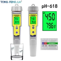 meter ph meter thermometer digital tester used in swimming pool drinking water aquarium water quality monitor