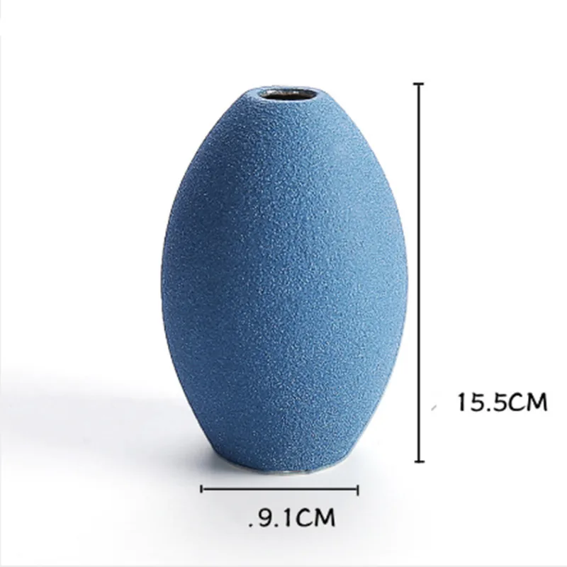 Средиземноморские фарфоровые вазы Керамическая Настольная Ваза для цветочных