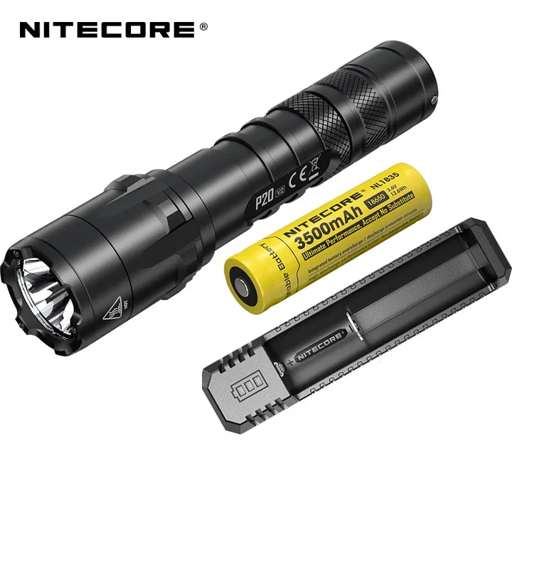 Новинка тактический фонарик NITECORE P20 V2 внешний фонарь для походов V6 макс. 1100 люмен