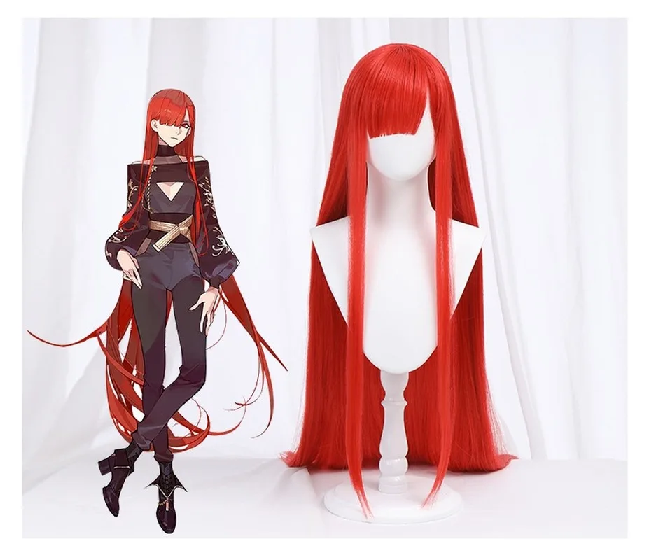 FGO MOON Nobunaga Oda красный парик Fate Grand Order NOBU Косплей Длинные прямые синтетические