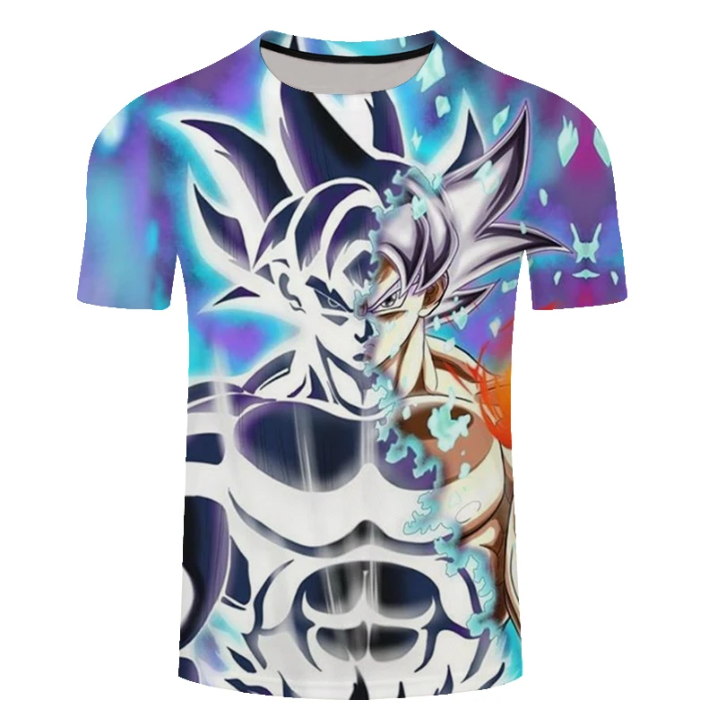 Новый летний бренд Dragon Ball Goku футболка 3d Аниме Мужская модная забавная в стиле