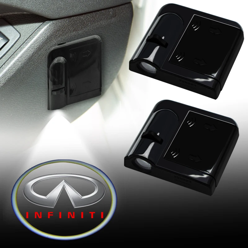 

2pcs Car Door Welcome Light Car LED Lights For Infinitis Accessories Interior FX35 Q50 Q30 ESQ QX50 QX60 QX70 EX JX35 G35 G37