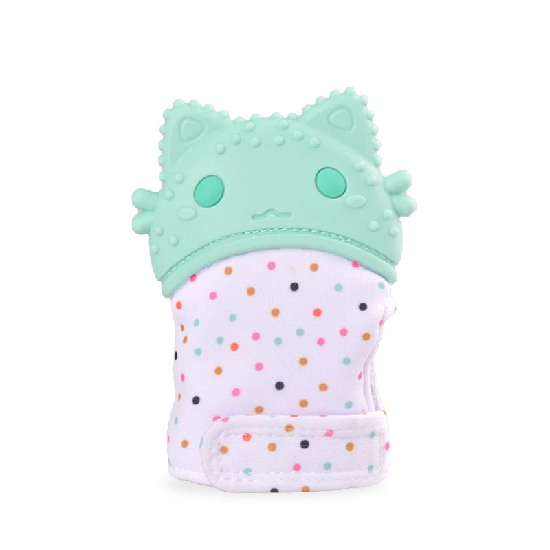 1 шт. Силиконовые Детские Прорезыватели для зубов Мультяшные перчатки безопасный