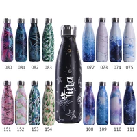 personalized customization water bottle of 001 222 color series stainless steel vacuum flask sports cup thermos bottle with logo