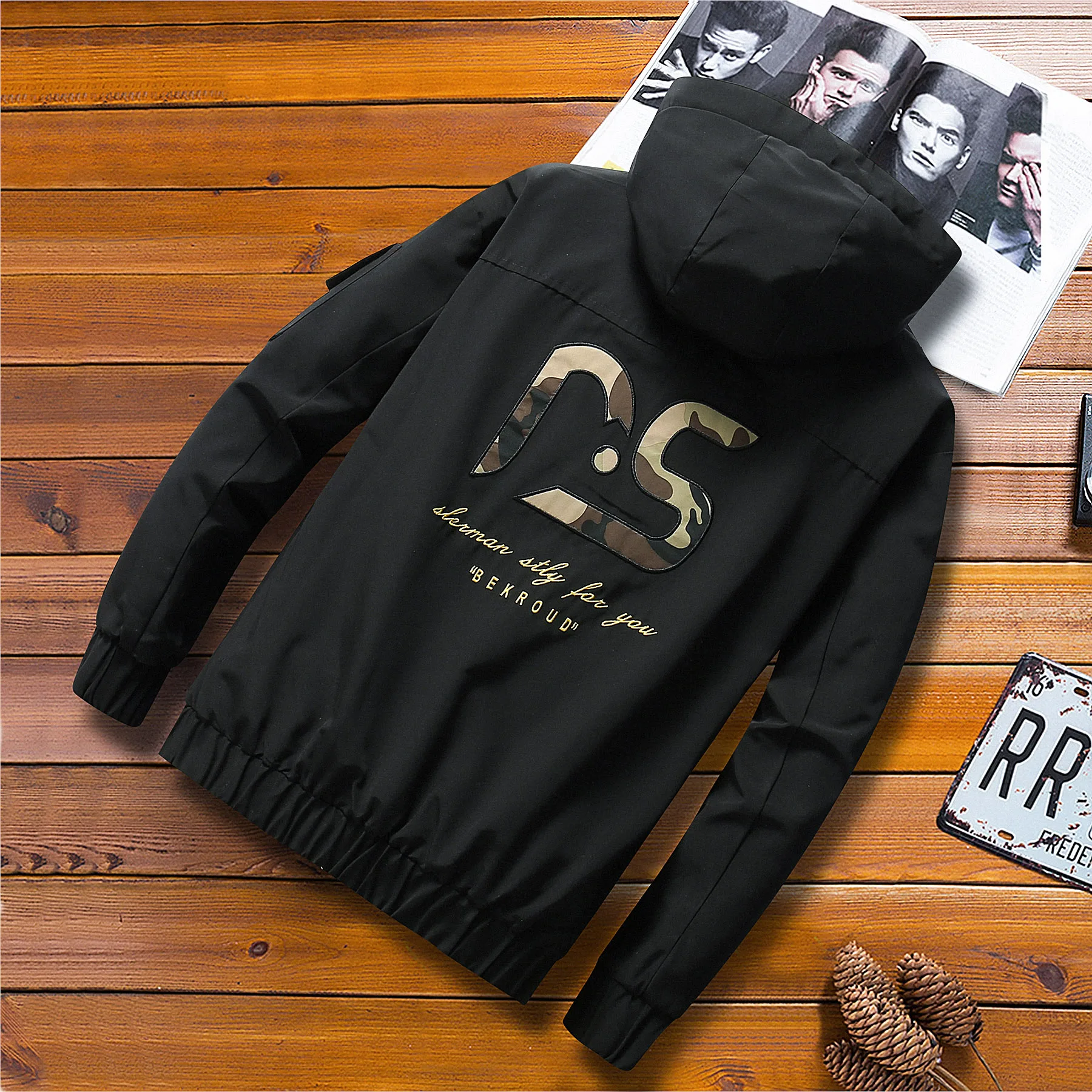 2019 осенне-зимняя куртка-бомбер мужская уличная верхняя одежда ветровка мужские s