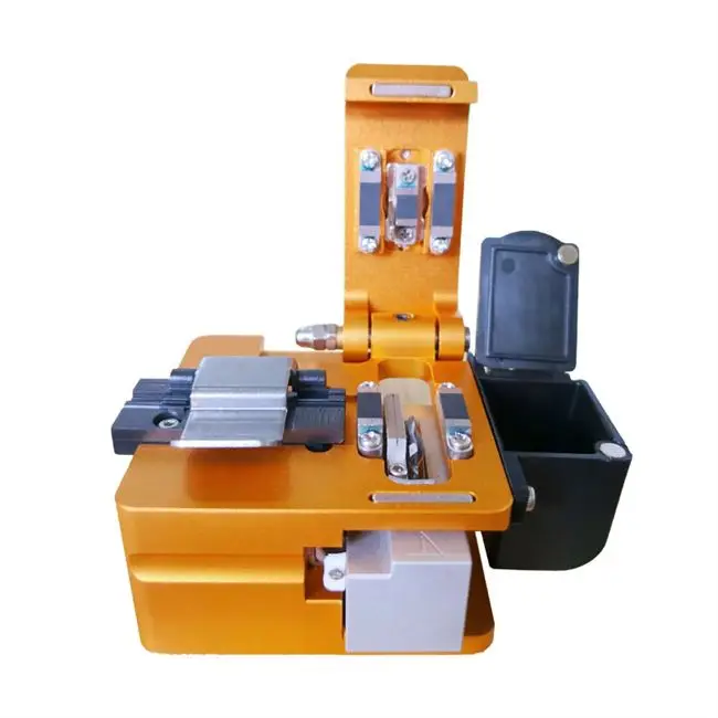 

Free Shipping Signalfire S-09 Optical Fiber Cleaver with fiber scrap collector S09 FTTH Fiber Optic Cutter with waste trash bin