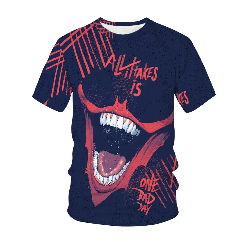 

Футболка мужская с 3D-принтом, с круглым вырезом и коротким рукавом