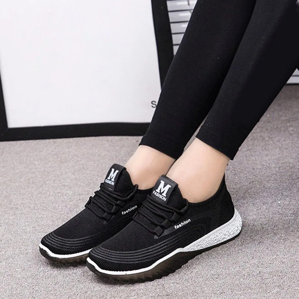 Женские сетчатые однотонные Нескользящие туфли-лодочки 2020 женская спортивная