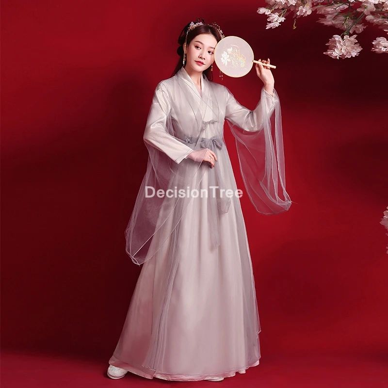 2021 женские костюмы ханьфу китайской танцевальной династии Цин традиционное