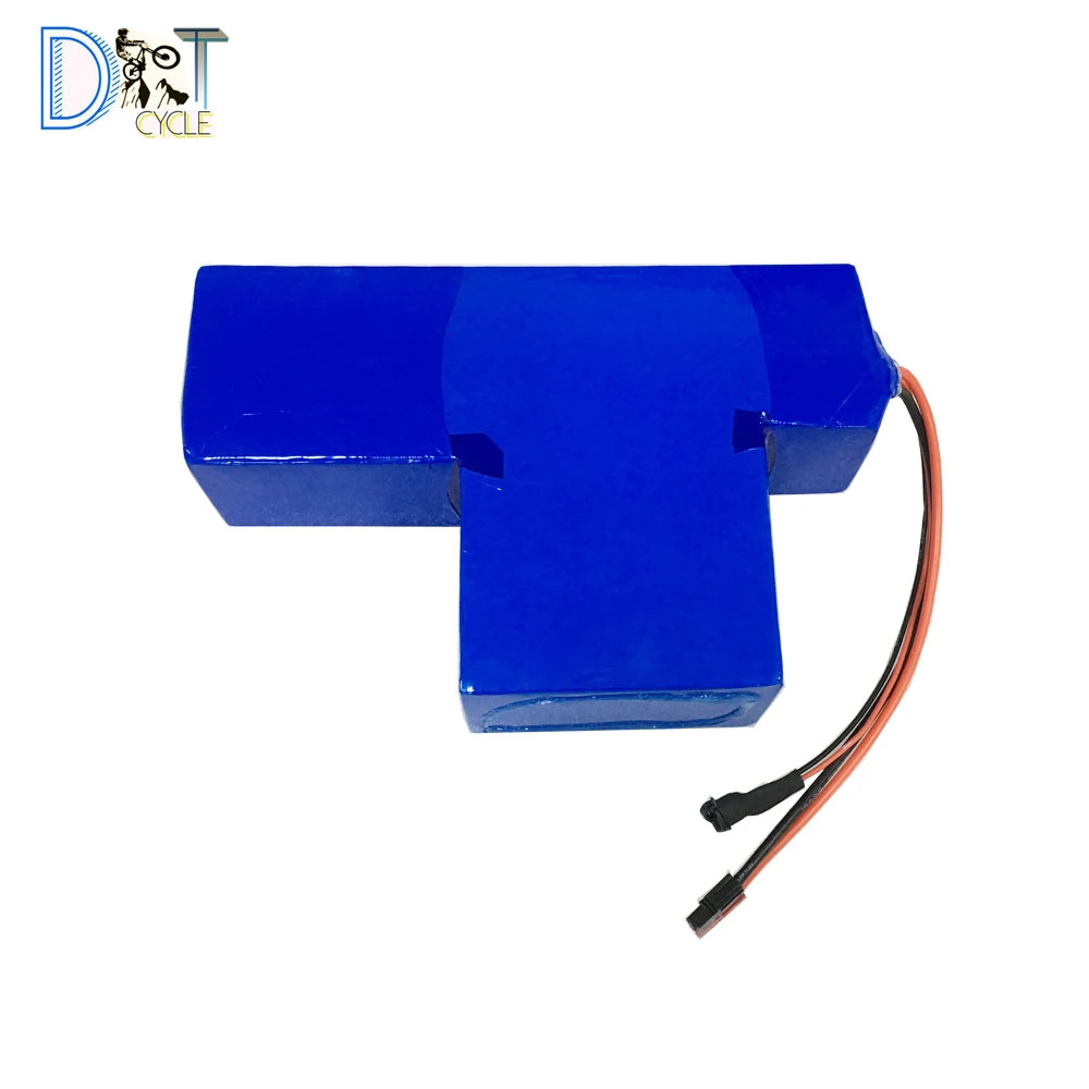 

Free shipping dirty ebike replacement battery T-shape 36V 35Ah Li-ion battery pack with charger for electric dirty bike