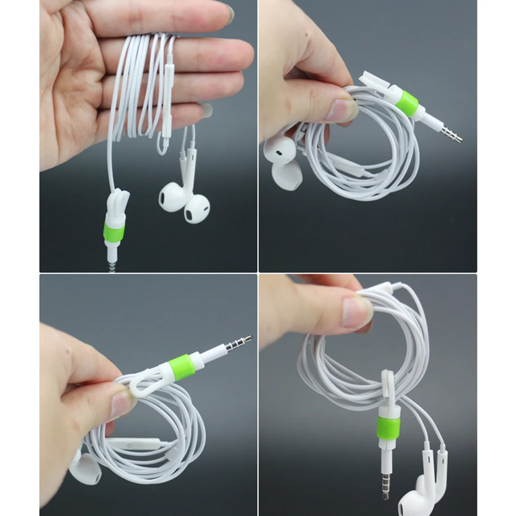

Cute Cable Earphones Protector For Phone USB Colorful Data Charger Earphone Cable Cover Protetor