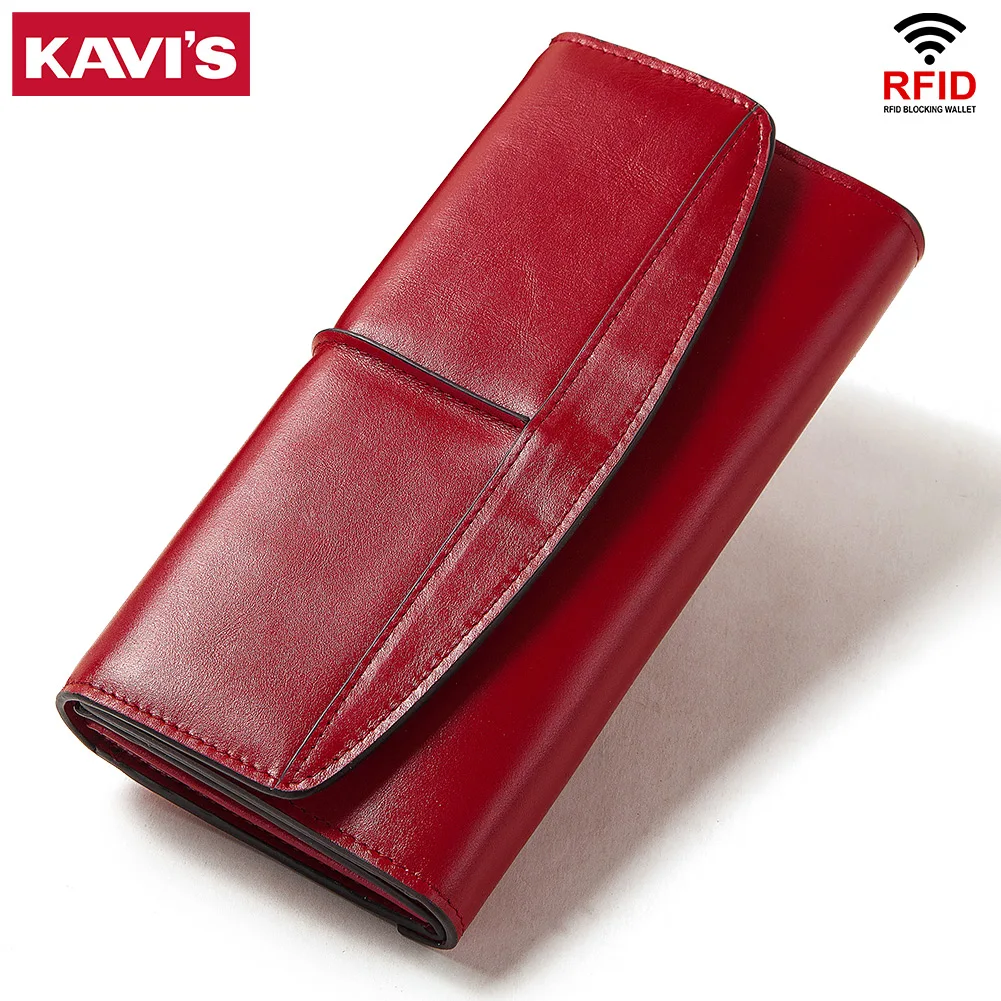 KAVIS женский длинный кошелек женские кошельки с несколькими отделениями Дамский
