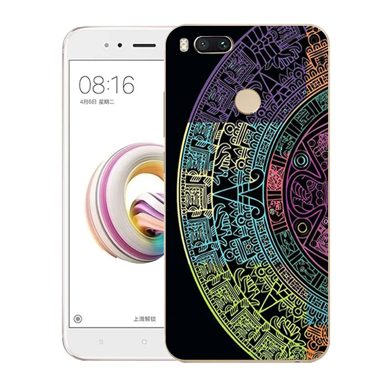 Защитные чехлы из ТПУ для Xiaomi Mi 5X A1 5 дюйма мягкий силиконовый черный чехол