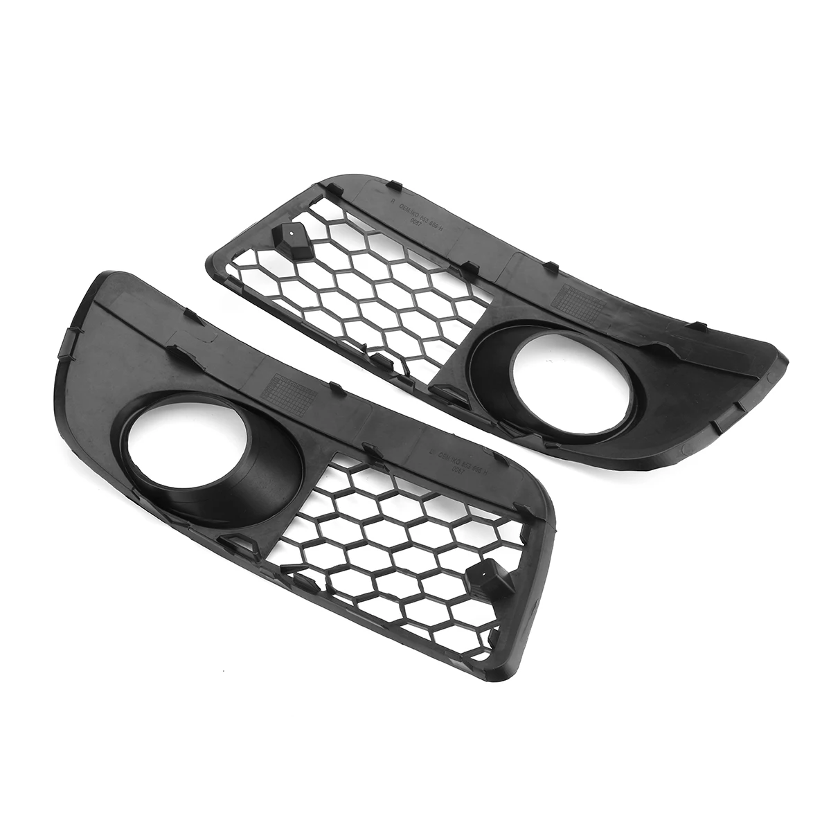 Пара сотовых шестигранных сетчатых противотуманных фар с открытыми