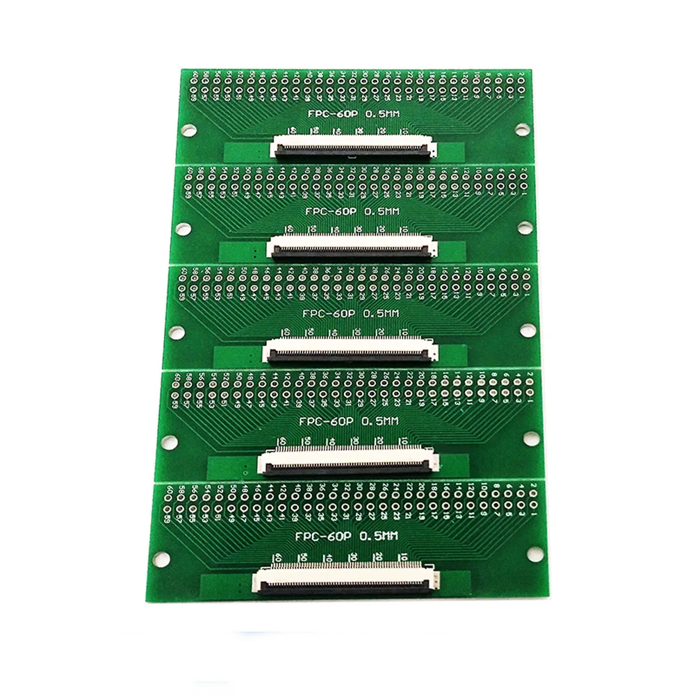 60 pin 0 5 мм FPC/FFC PCB разъем адаптера платы 60P плоский кабель односторонний |
